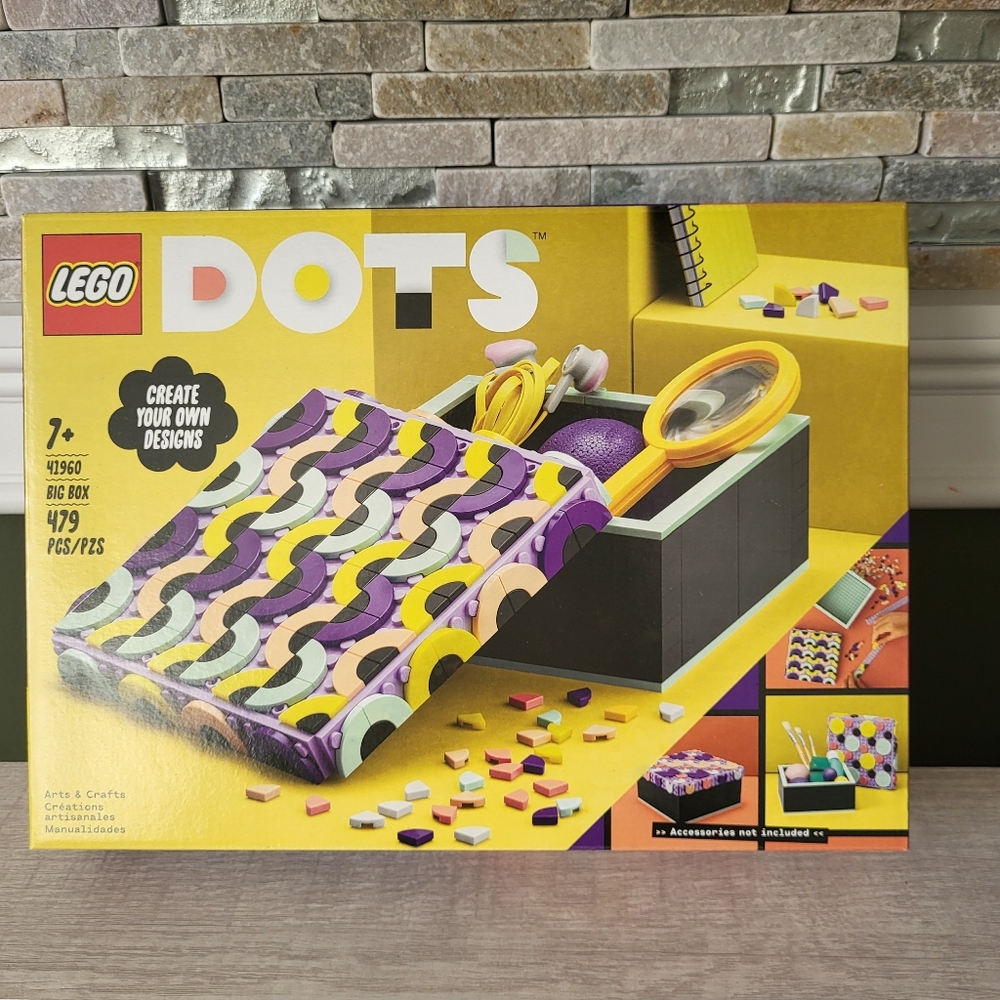 LEGO DOTS Big Box 41960 Arts and Crafts Set for Kids Aged 6 Plus, DIY